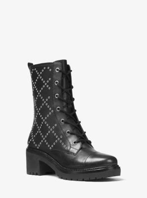 michael kors cody grommeted leather boot|Michael kors leather boots + FREE SHIPPING .